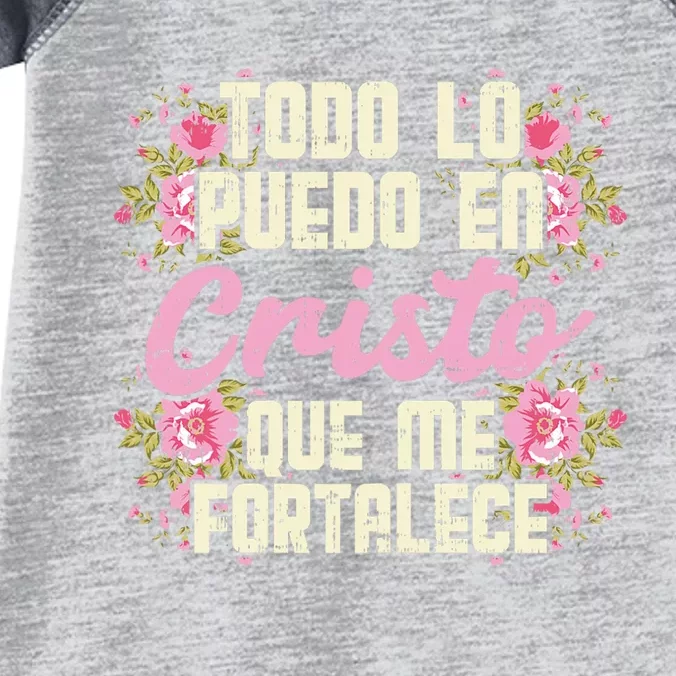 Todo Lo Puedo En Cristo God Jesus Spanish Infant Baby Jersey Bodysuit