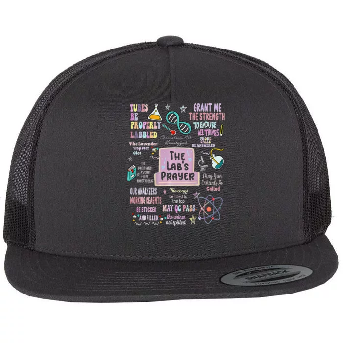 The LabS Prayer Medical Laboratory Scientist Lab Week 2024 Flat Bill Trucker Hat