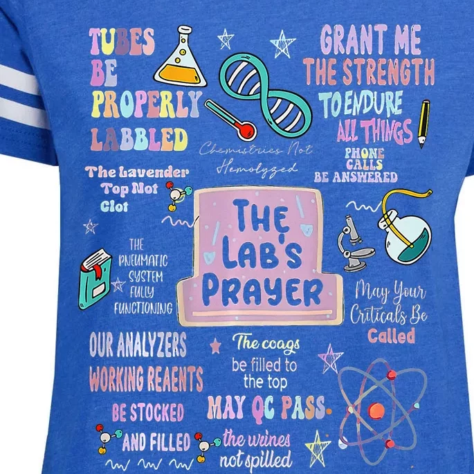 The LabS Prayer Medical Laboratory Scientist Lab Week 2024 Enza Ladies Jersey Football T-Shirt