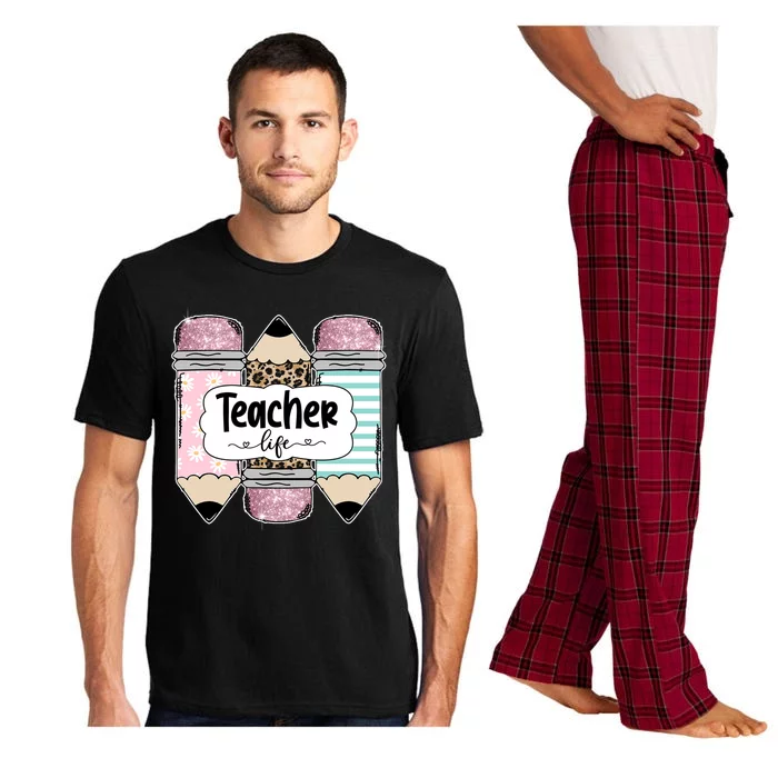 Teacher Life Pencil Back To School Pajama Set