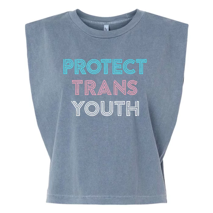 Transg Lgbt Pride Protect Transg Garment-Dyed Women's Muscle Tee