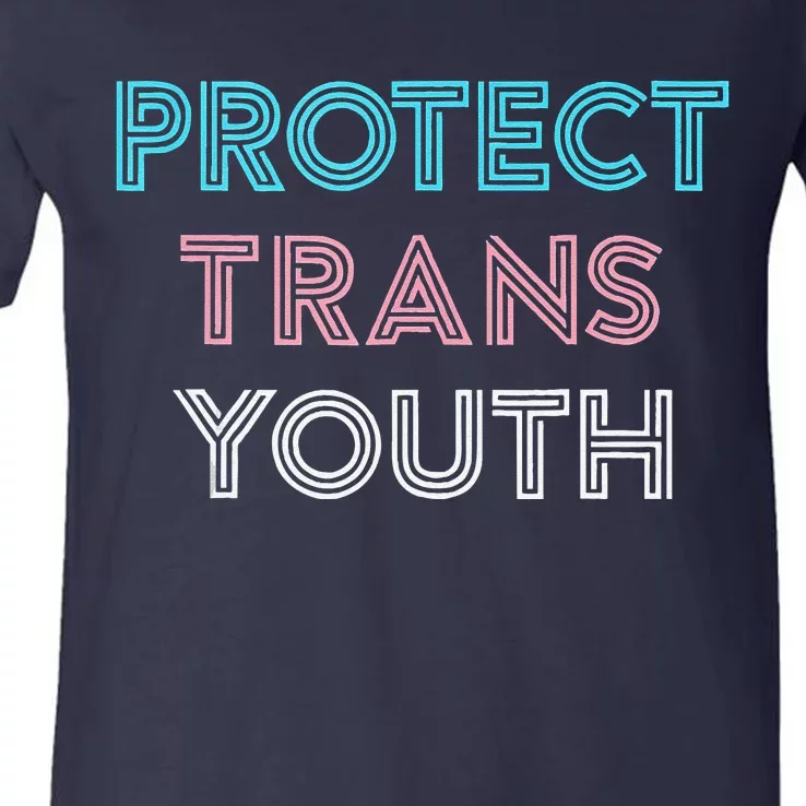 Transg Lgbt Pride Protect Transg V-Neck T-Shirt