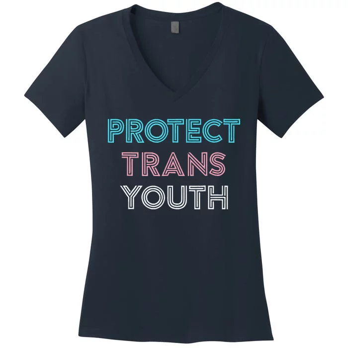 Transg Lgbt Pride Protect Transg Women's V-Neck T-Shirt