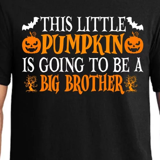 This Little Pumpkin Is Going To Be A Big Brother Pumpkin Gift Pajama Set