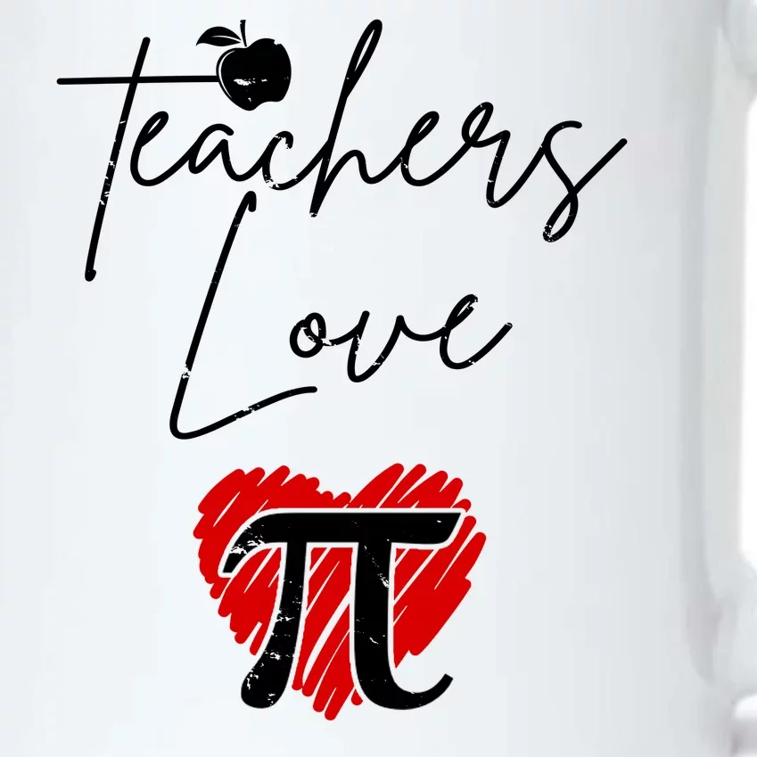 Teachers Love Pi Black Color Changing Mug