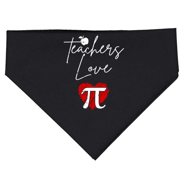 Teachers Love Pi USA-Made Doggie Bandana