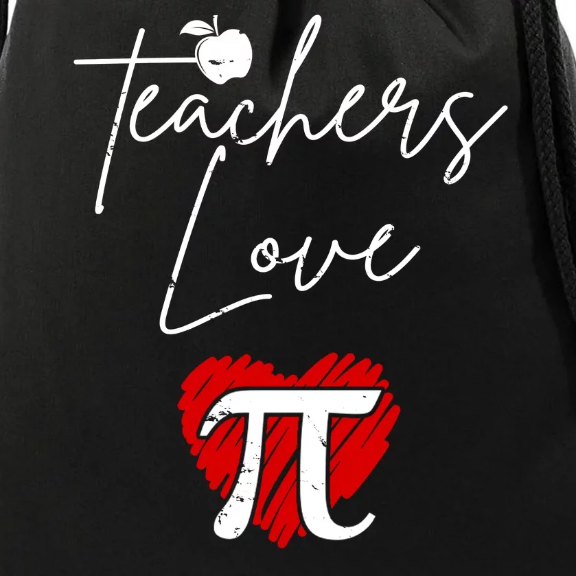 Teachers Love Pi Drawstring Bag