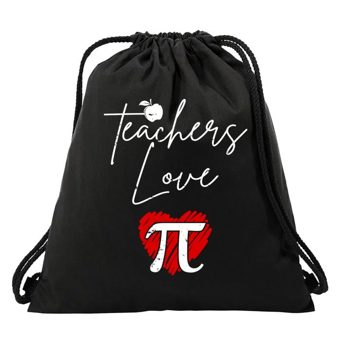 Teachers Love Pi Drawstring Bag