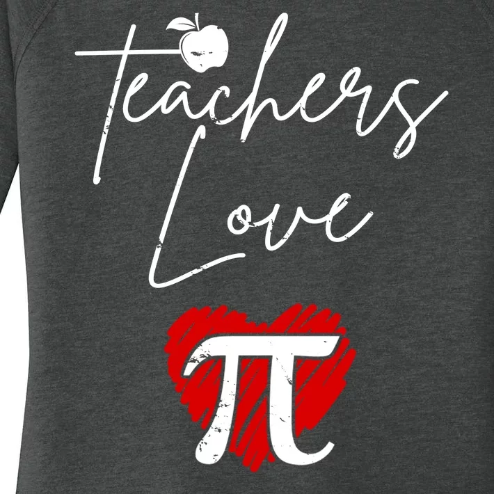 Teachers Love Pi Women's Perfect Tri Tunic Long Sleeve Shirt