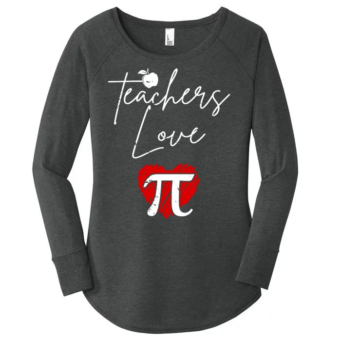 Teachers Love Pi Women's Perfect Tri Tunic Long Sleeve Shirt