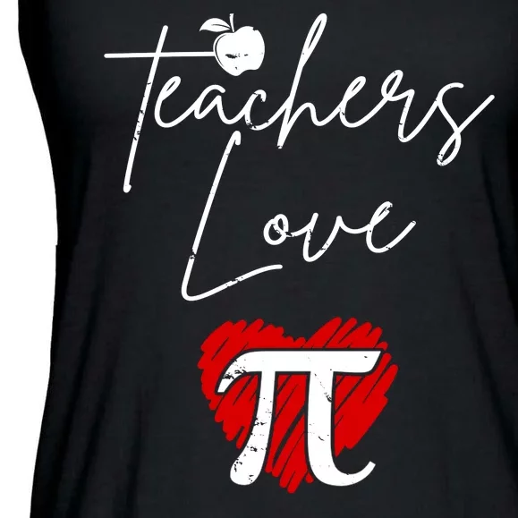 Teachers Love Pi Ladies Essential Flowy Tank