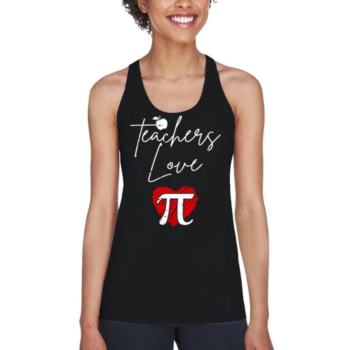 Teachers Love Pi Women's Racerback Tank