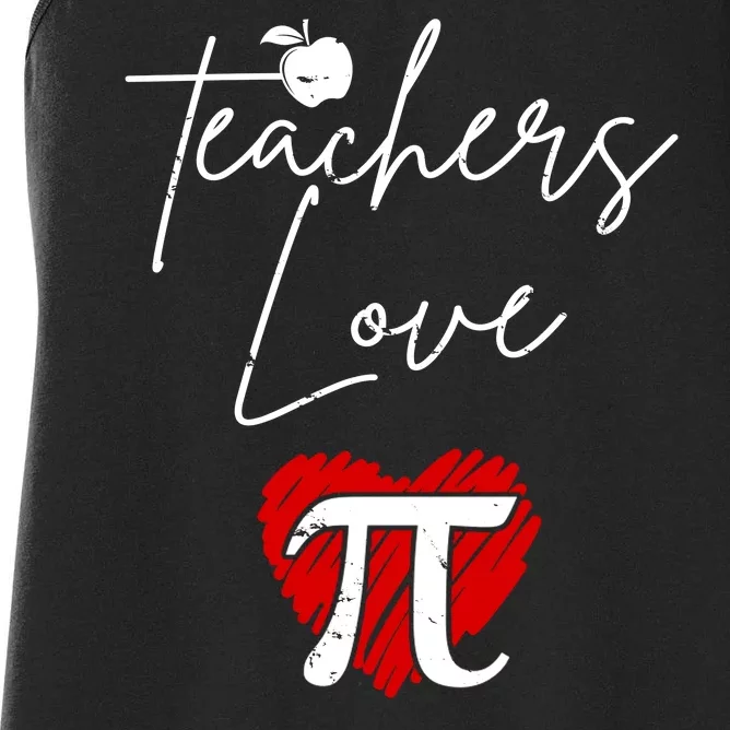 Teachers Love Pi Women's Racerback Tank