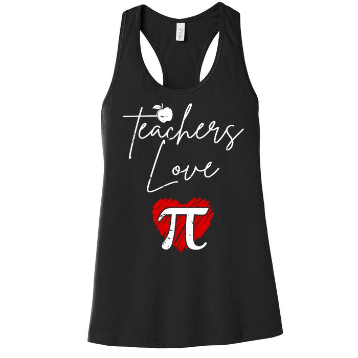 Teachers Love Pi Women's Racerback Tank