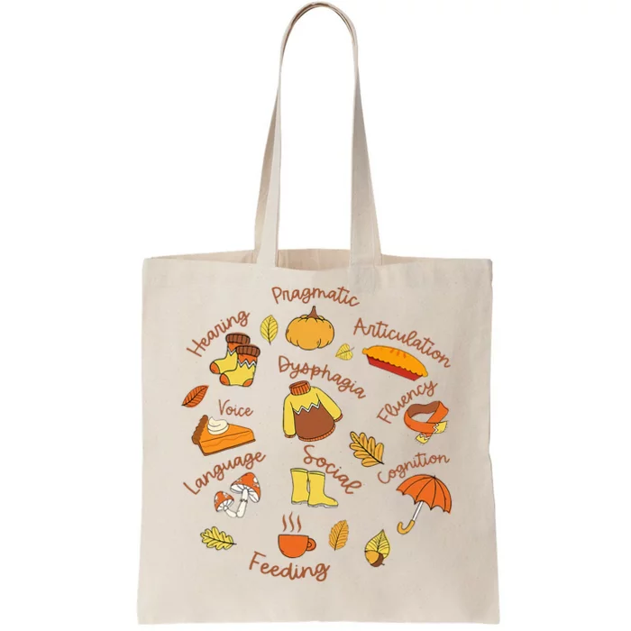 Thanksgiving Language Pathology AAC Resources Tote Bag