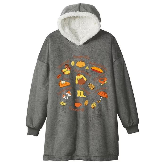 Thanksgiving Language Pathology AAC Resources Hooded Wearable Blanket