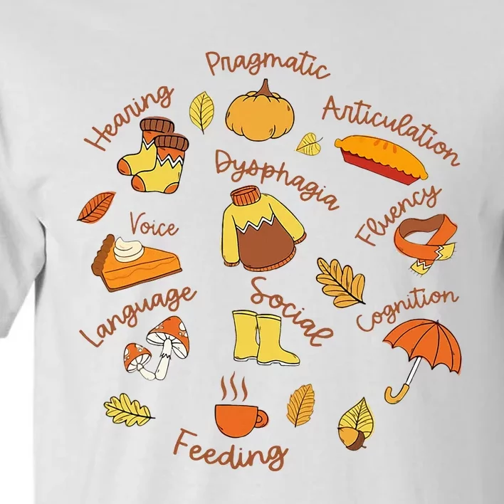 Thanksgiving Language Pathology AAC Resources Tall T-Shirt