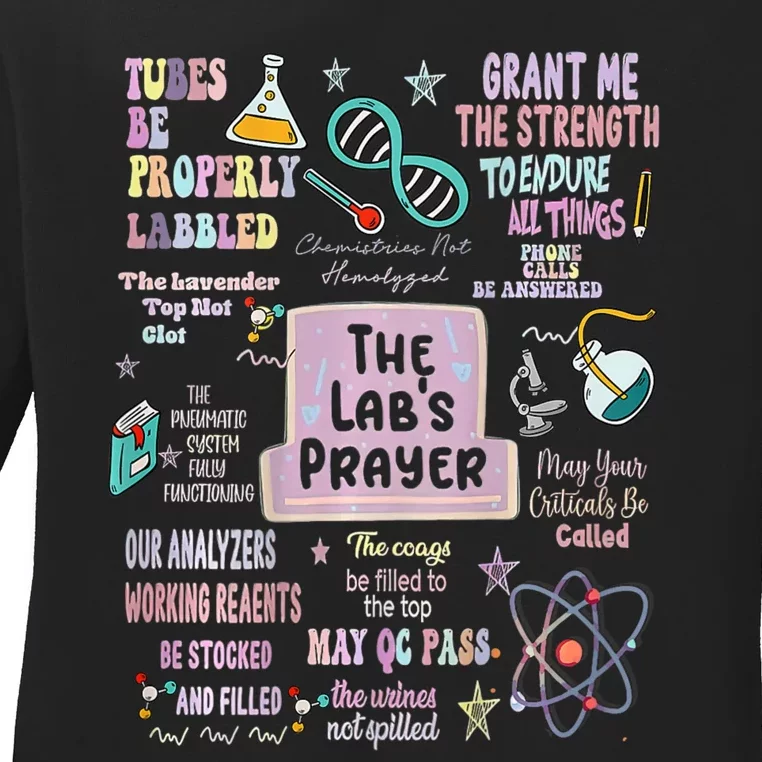 The LabS Prayer Medical Laboratory Scientist Lab Week 2024 Ladies Long Sleeve Shirt