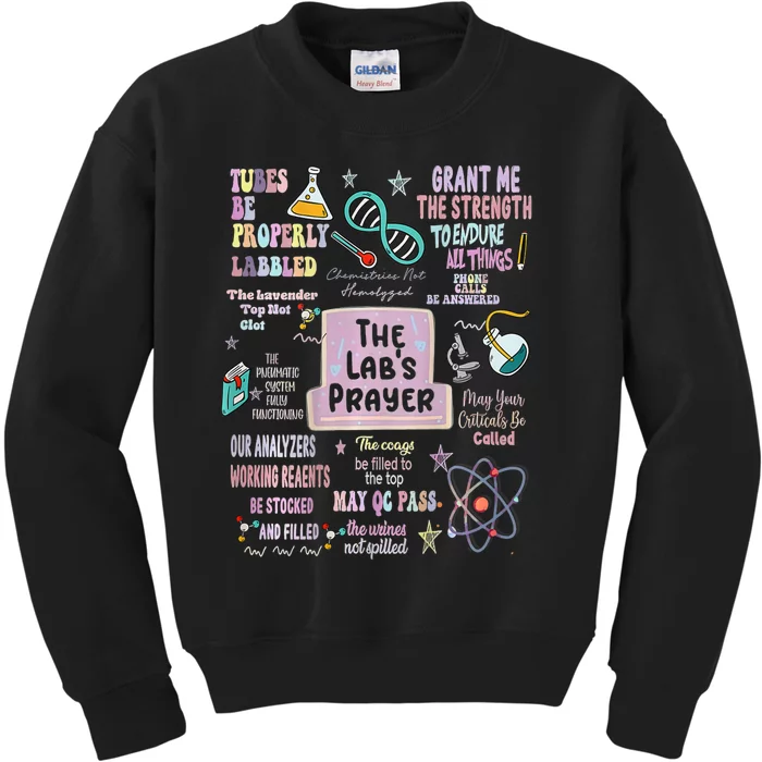 The LabS Prayer Medical Laboratory Scientist Lab Week 2024 Kids Sweatshirt