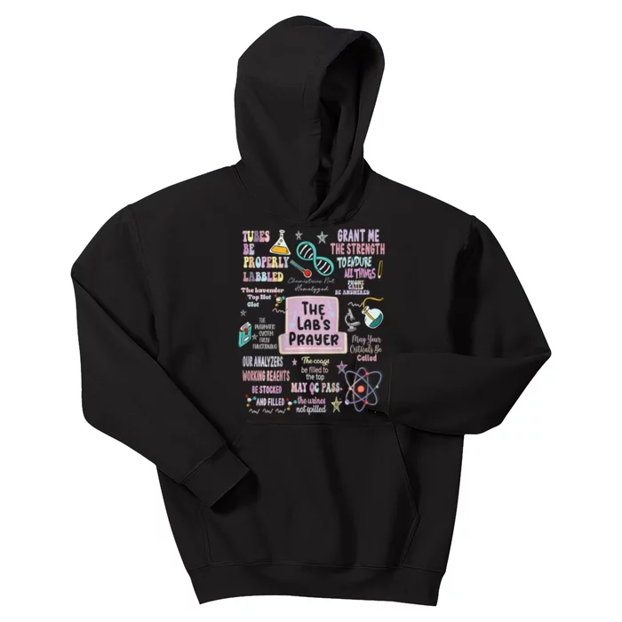 The LabS Prayer Medical Laboratory Scientist Lab Week 2024 Kids Hoodie