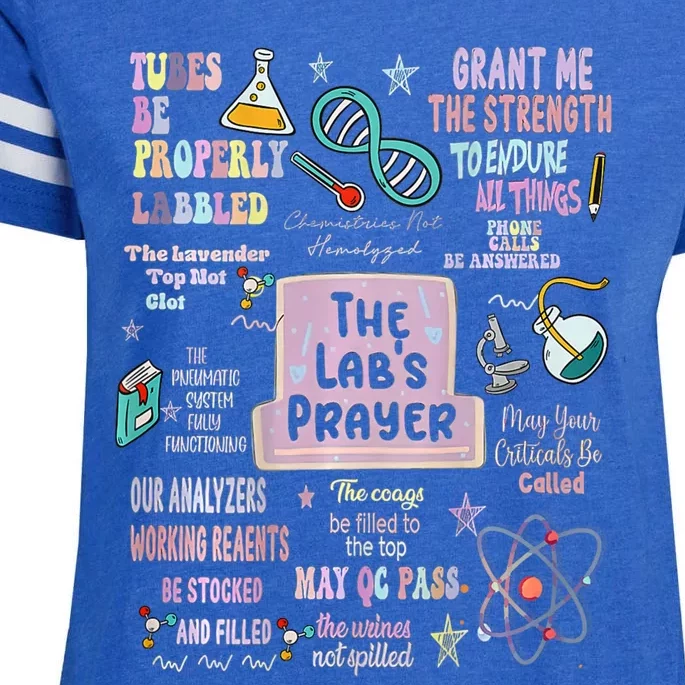 The LabS Prayer Medical Laboratory Scientist Lab Week 2024 Enza Ladies Jersey Football T-Shirt