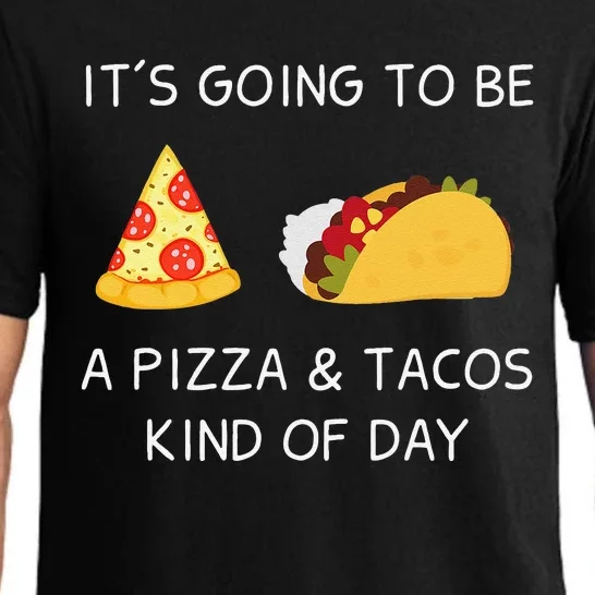 Truck Lovers Pizza and Tacos Kind of Day Food Pajama Set