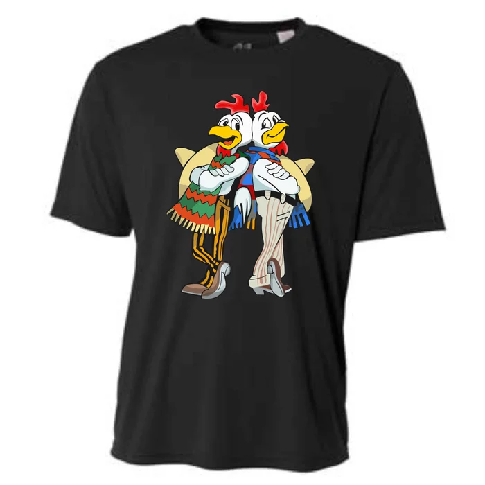 The Los Pollos Cool Vector Design New Cooling Performance Crew T-Shirt