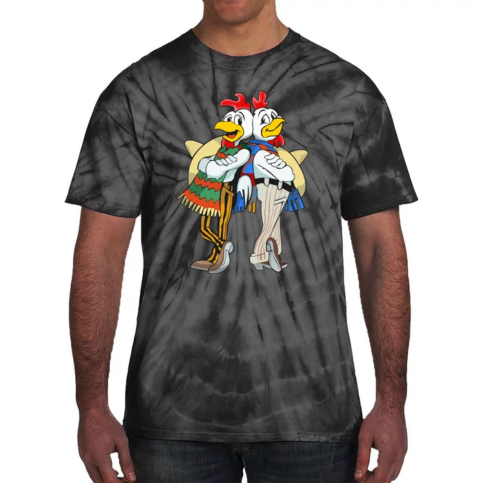 The Los Pollos Cool Vector Design New Tie-Dye T-Shirt