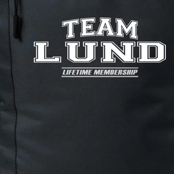 Team Lund Proud Family Surname Last Name Gift Daily Commute Backpack