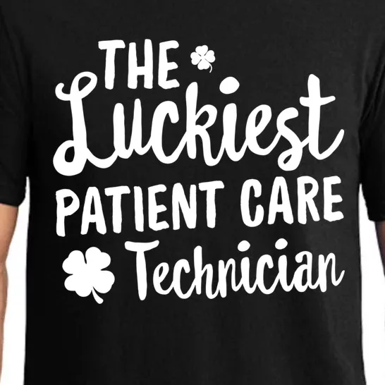 The Luckiest Patient Care Technician St Patricks Day Lucky Gift Pajama Set