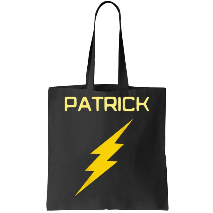 Thunder Lightning PATRICK Pattern On The Back Tote Bag