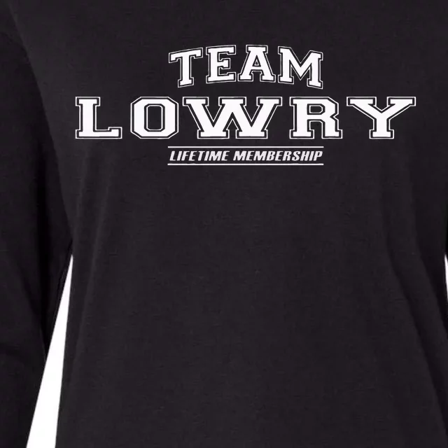 Team Lowry Proud Family Surname Last Name Womens Cotton Relaxed Long Sleeve T-Shirt