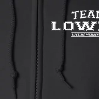 Team Lowry Proud Family Surname Last Name Full Zip Hoodie