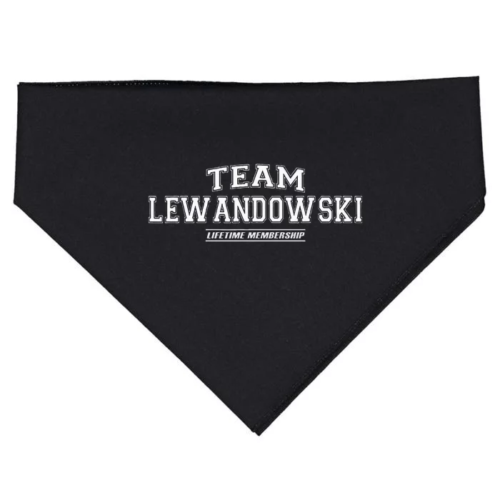 Team Lewandowski Proud Family Surname USA-Made Doggie Bandana