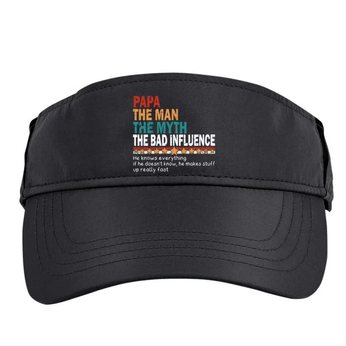 The Legend Papa Father Daddy Family Adult Drive Performance Visor