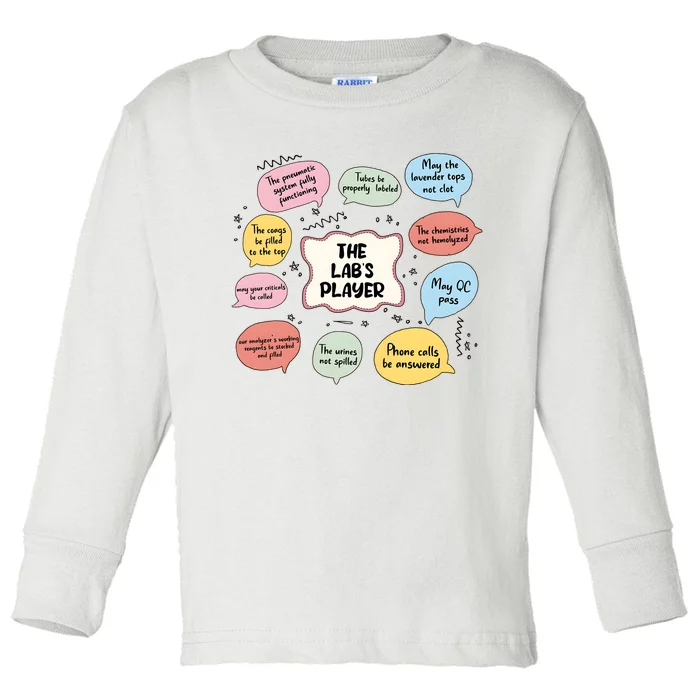 The Lab’S Player Scientist Science Toddler Long Sleeve Shirt