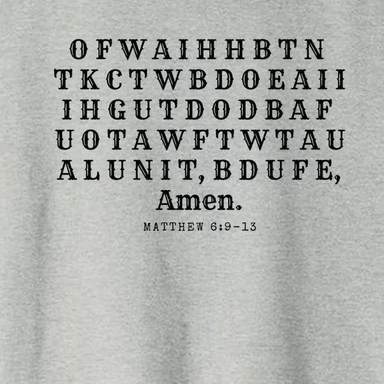 The Lords Prayer Gift Women's Crop Top Tee