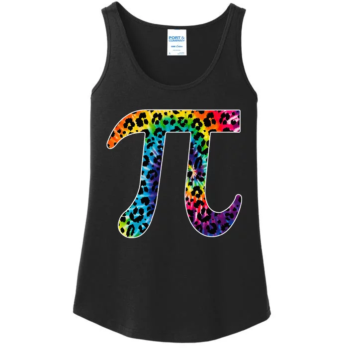 Tg Leopard Plaid Tie Dye Pi Day 3 14 Funny Math Lover Ladies Essential Tank