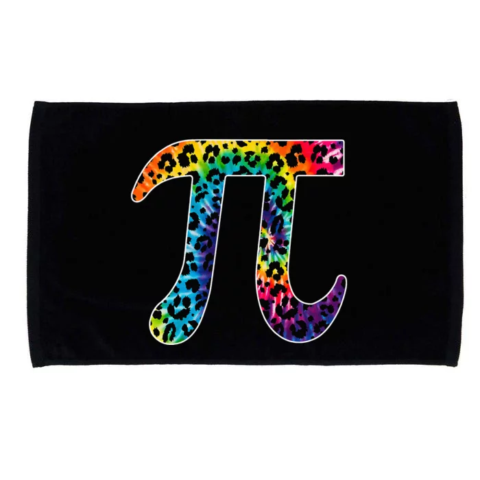 Tg Leopard Plaid Tie Dye Pi Day 3 14 Funny Math Lover Microfiber Hand Towel