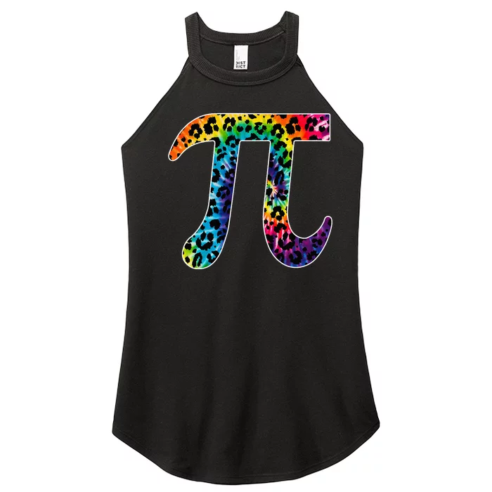 Tg Leopard Plaid Tie Dye Pi Day 3 14 Funny Math Lover Women’s Perfect Tri Rocker Tank