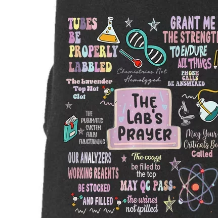 The LabS Prayer Medical Laboratory Scientist Lab Week 2024 Doggie 3-End Fleece Hoodie