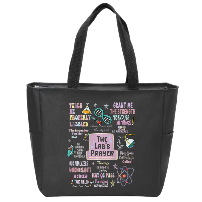 The LabS Prayer Medical Laboratory Scientist Lab Week 2024 Zip Tote Bag