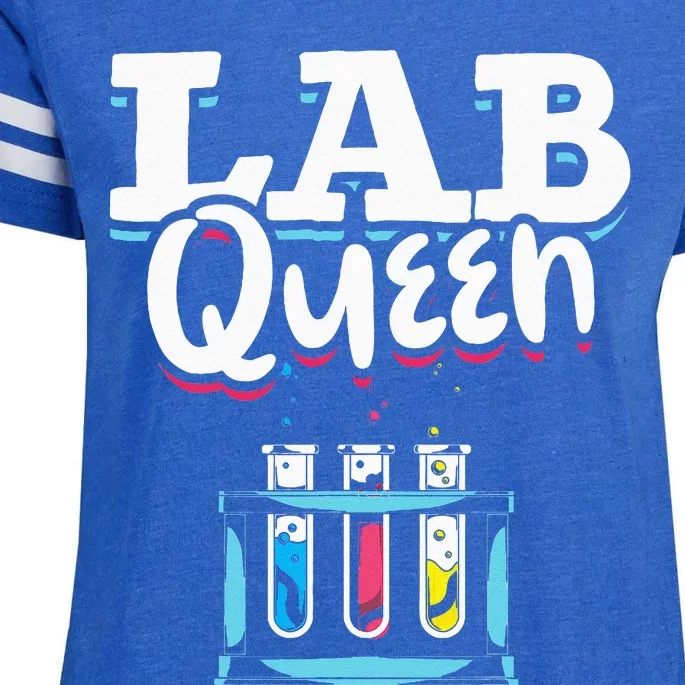 Technician Lab Queen Medical Laboratory Scientist Enza Ladies Jersey Football T-Shirt