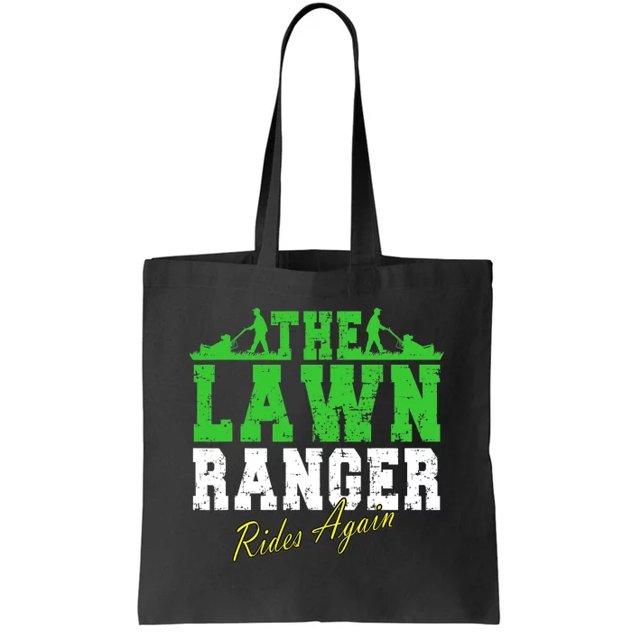 The Lawn Ranger Rides Again Lawn Mower Golf Tote Bag