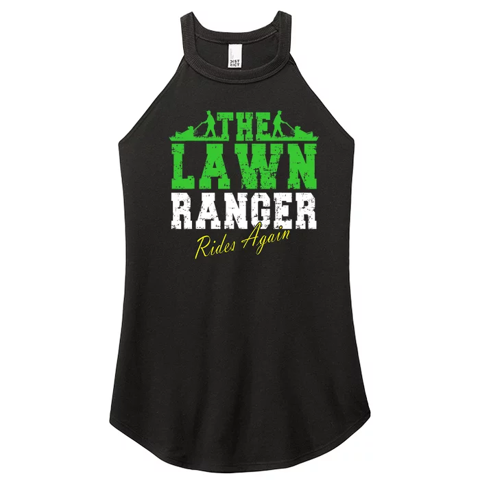 The Lawn Ranger Rides Again Lawn Mower Golf Women’s Perfect Tri Rocker Tank