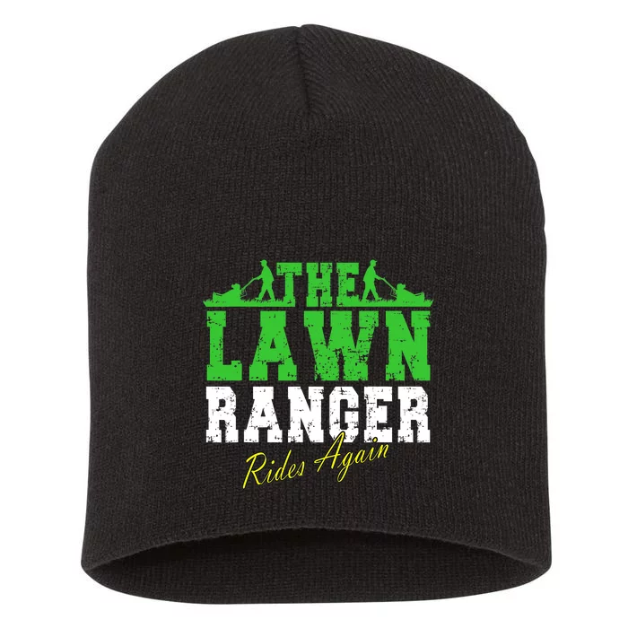 The Lawn Ranger Rides Again Lawn Mower Golf Short Acrylic Beanie