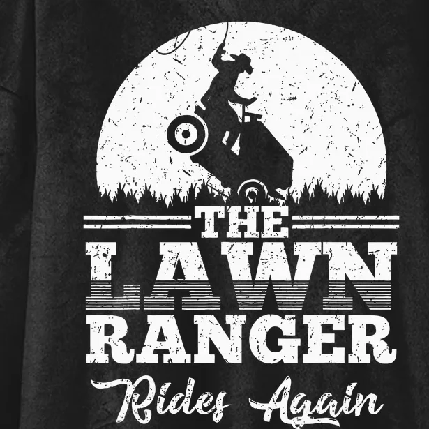 The Lawn Ranger Rides Again Cute Lawn Caretaker Hooded Wearable Blanket