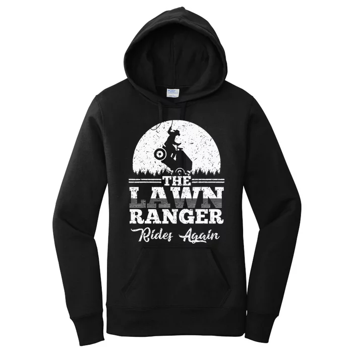 The Lawn Ranger Rides Again Cute Lawn Caretaker Women's Pullover Hoodie