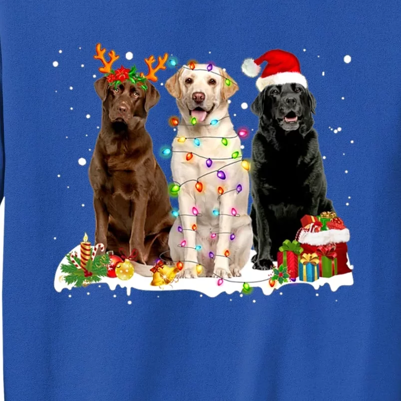 Three Labrador Retriever Xmas Labrador Retriever Lover Gift Sweatshirt