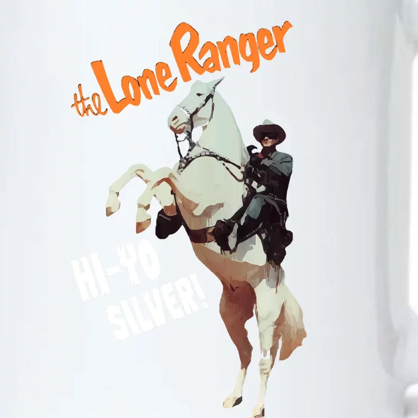 The Lone Ranger Hi Yo Silver Clayton Moore 40s Tv Western Black Color Changing Mug